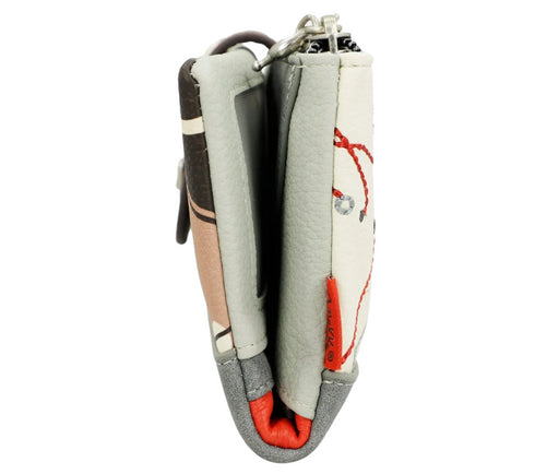 Portofel casual, dama, ANEKKE 40769-906, gri, piele ecologica